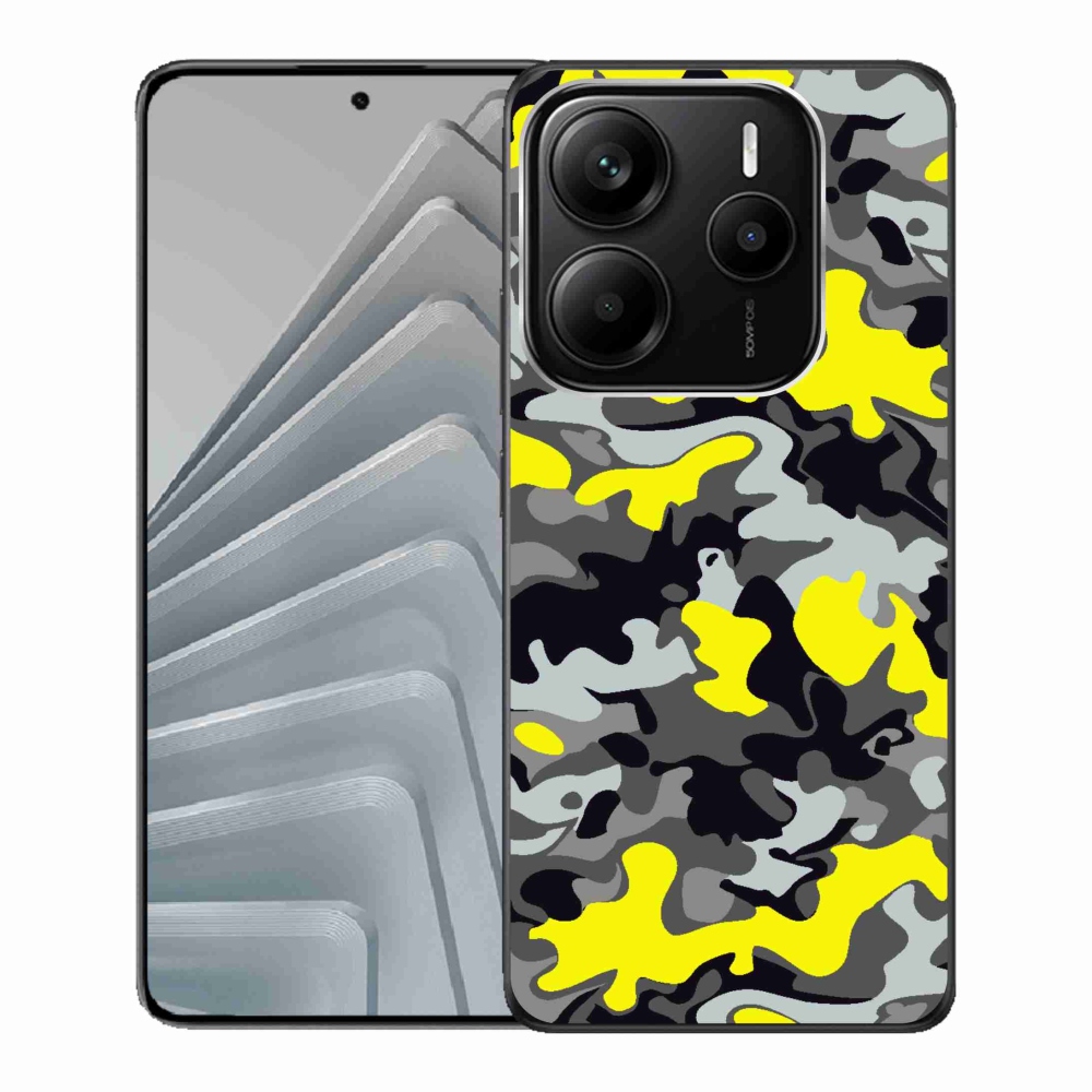 Gelový kryt mmCase na Xiaomi Redmi Note 14 5G - maskáčový vzor 6