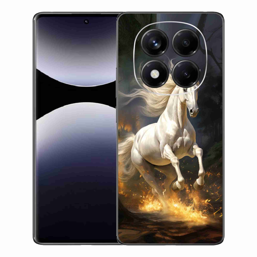 Gelový kryt mmCase na Xiaomi Redmi Note 14 Pro - bílý kůň 2