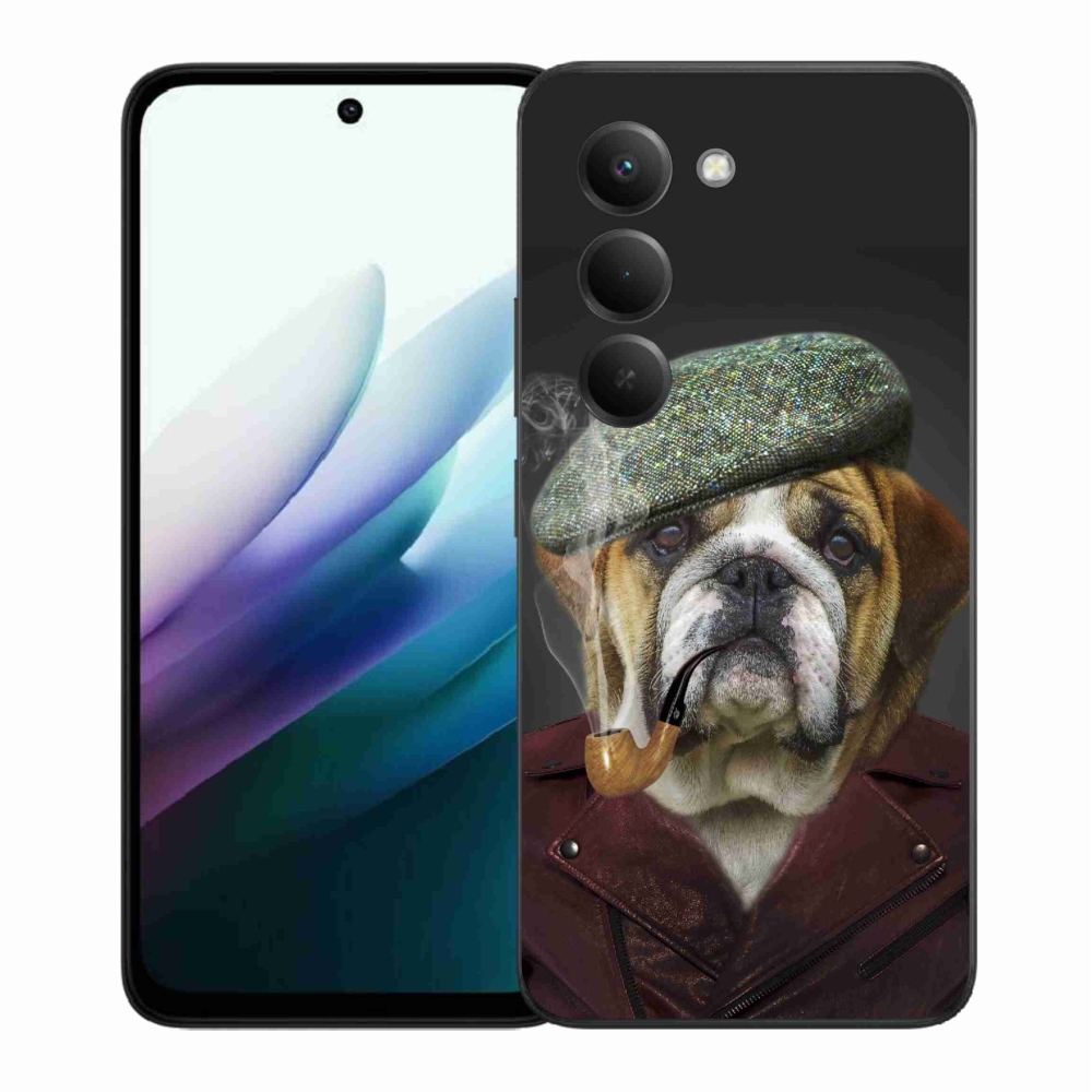 Gelový kryt mmCase na Xiaomi Redmi 15 4G/5G (171mm) - pes s fajfkou