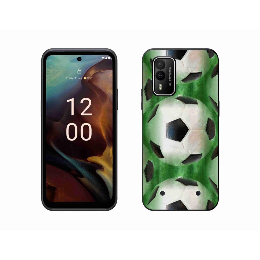 Gelový kryt mmCase na Nokia XR21 - fotbalový míč