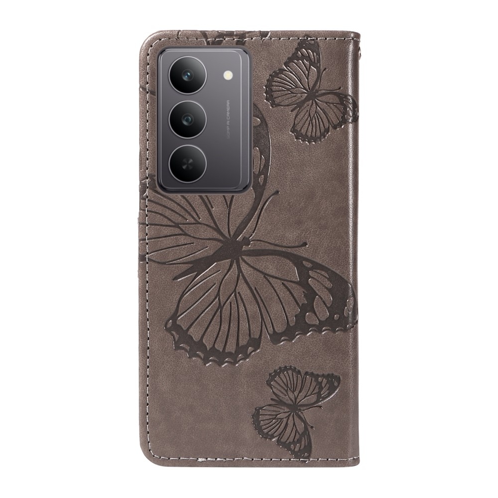 Big Butterfly knížkové pouzdro na Realme C75 - šedé