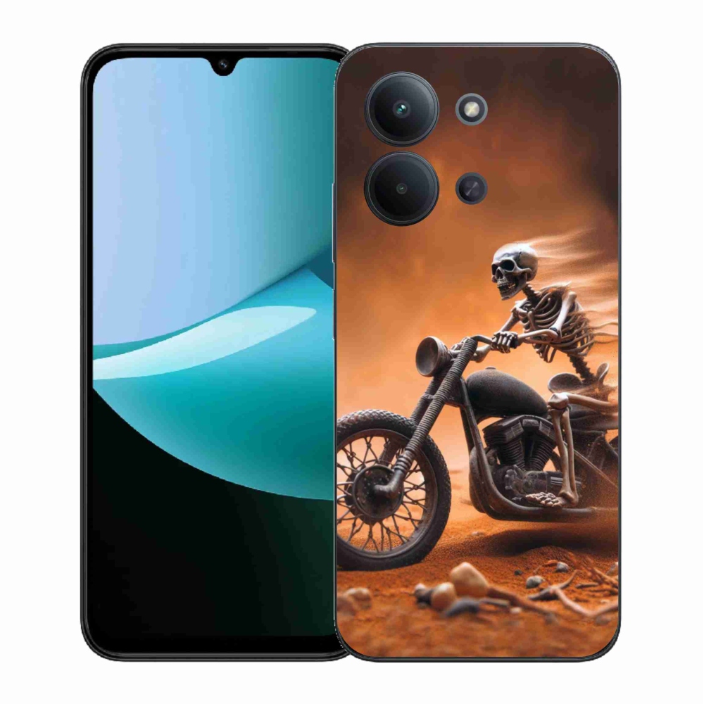 Gelový kryt mmCase na Xiaomi Redmi 15C 4G (171mm)/Poco C85 4G (171mm) - kostra na motorce