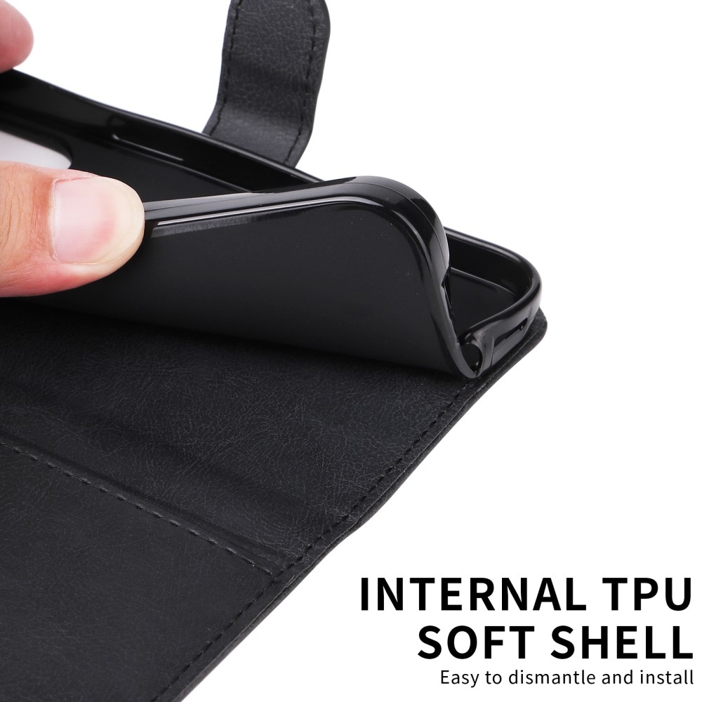 Wallet knížkové pouzdro na Xiaomi Redmi A5 (173.45x79.35x8.45mm) - černé