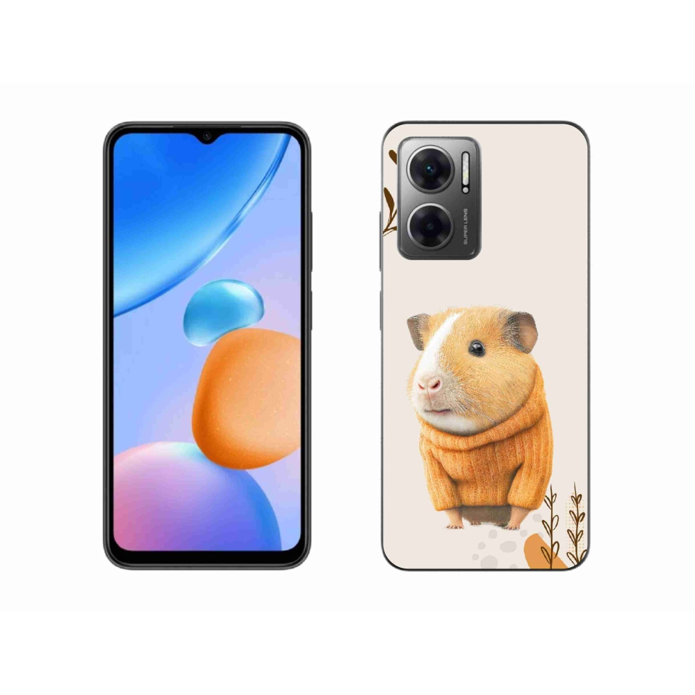 Gelový kryt mmCase na Xiaomi Redmi 10 5G - morče ve svetru
