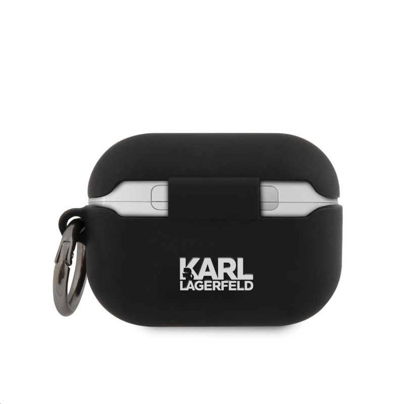 Karl Lagerfeld Rue St Guillaume Silikonové Pouzdro pro Airpods Pro Black