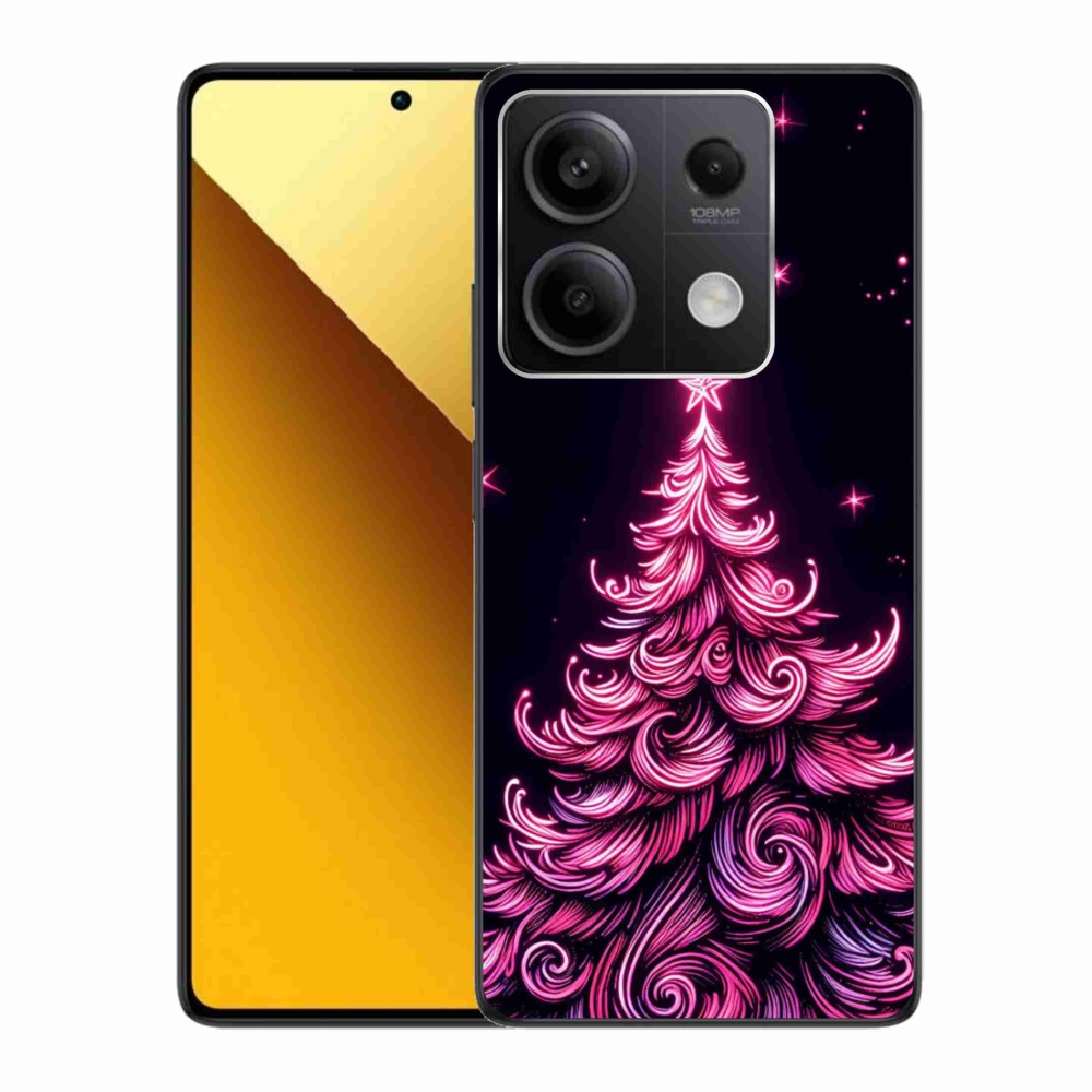 Gelový kryt mmCase na Xiaomi Redmi Note 13 5G - neonový vánoční stromek 2