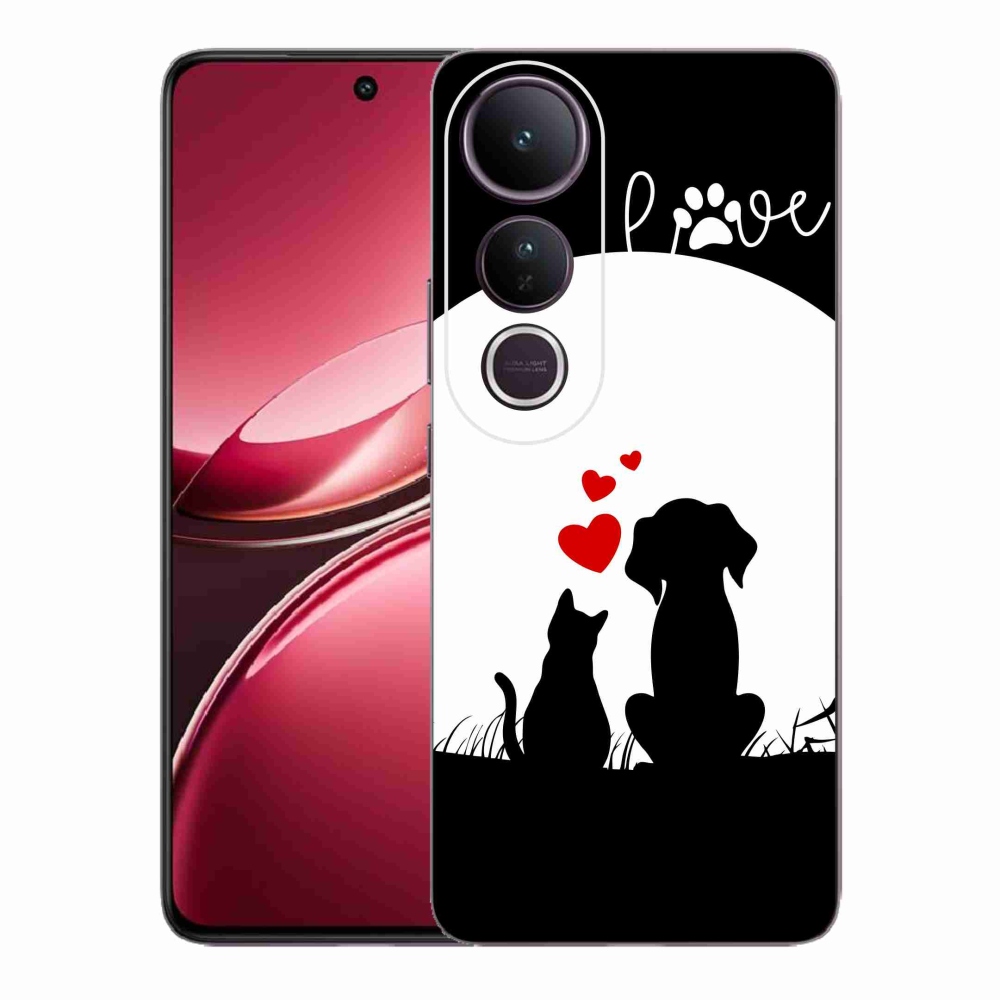 Gelový kryt mmCase na Vivo V50 Lite 4G/5G - zvířecí láska