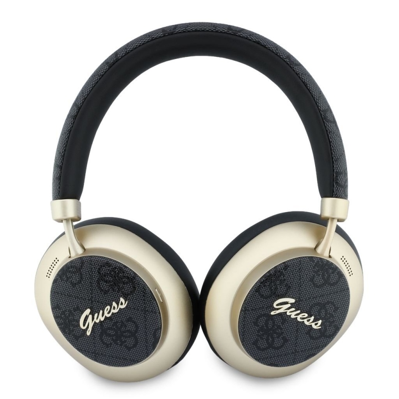 Guess PU 4G Gold Script Metal Logo ENC Bezdrátová Sluchátka Black