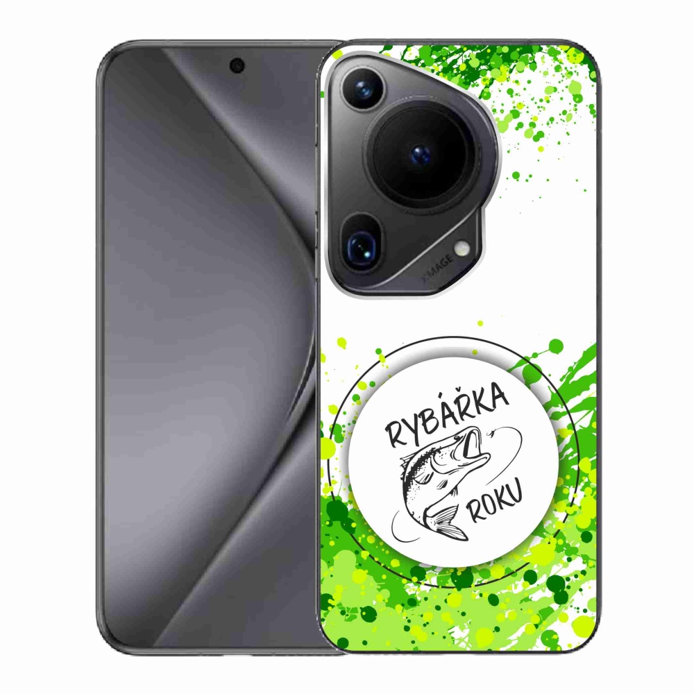 Gelový kryt mmCase na Huawei Pura 70 Ultra - rybářka roku bílé pozadí