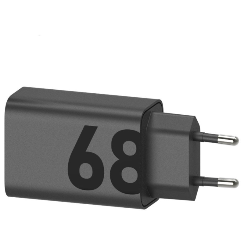 Motorola TurboPower 68W GaN Síťová nabíječka + USB-C Kabel 6.5A Black