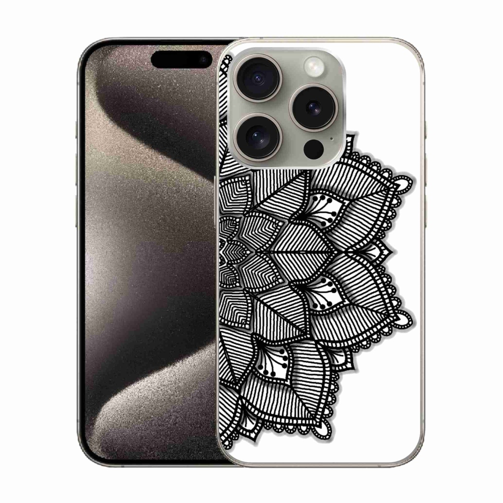 Gelový kryt mmCase na iPhone 15 Pro - mandala