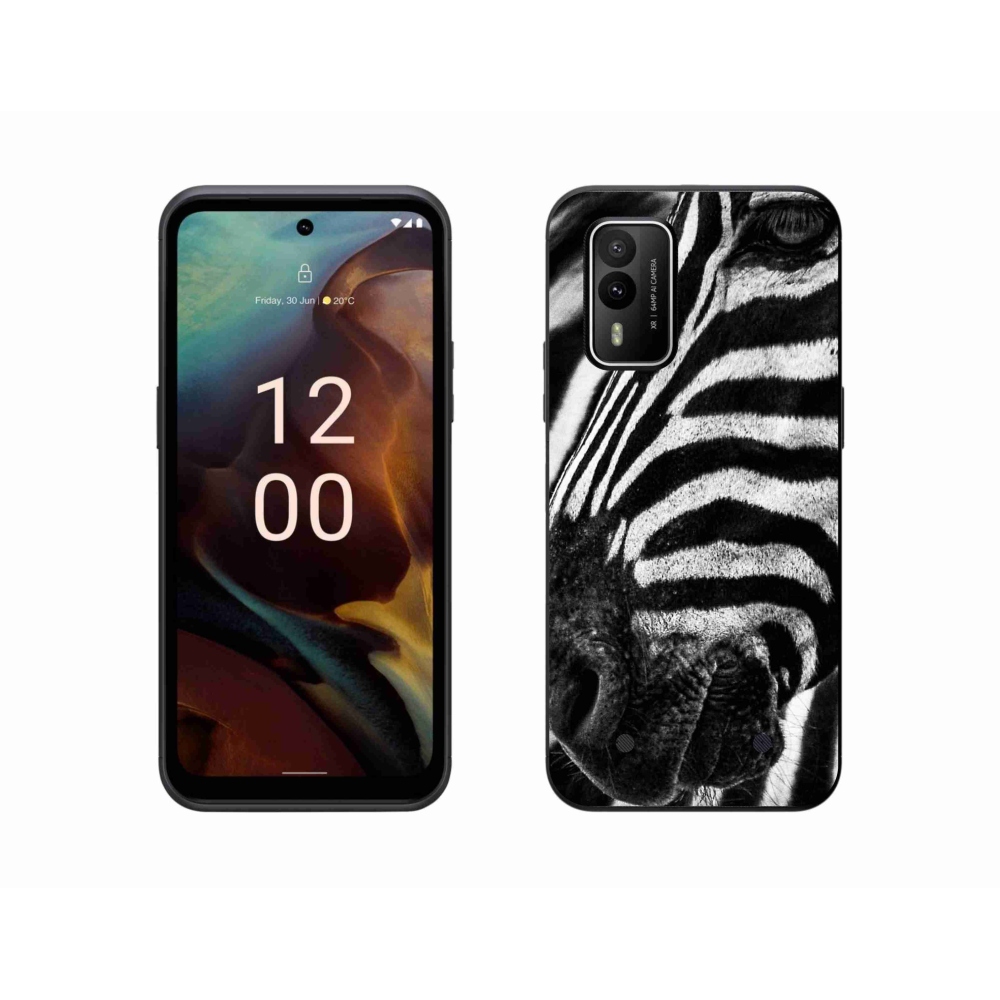 Gelový kryt mmCase na Nokia XR21 - zebra