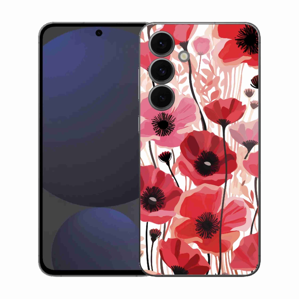 Gelový kryt mmCase na Samsung Galaxy S25 FE - vlčí mák 1