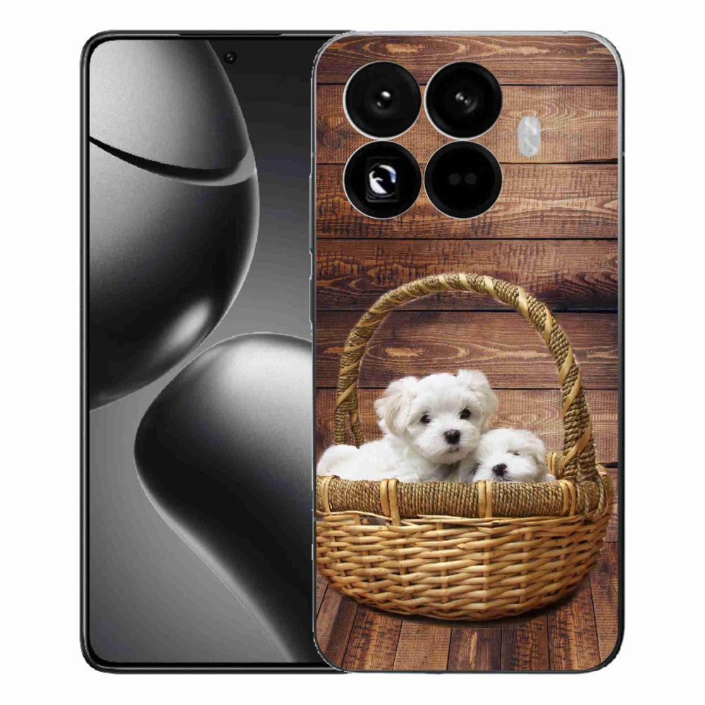 Gelový kryt mmCase na Xiaomi 15T Pro - štěňátka