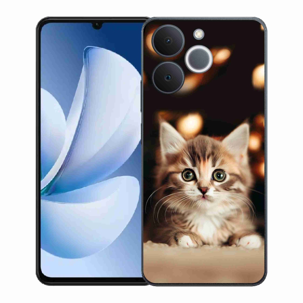 Gelový kryt mmCase na Realme Note 70T - roztomilé kotě 2