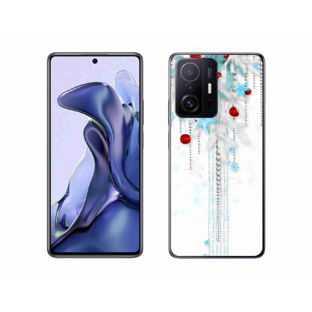 Gelový kryt mmCase na Xiaomi 11T Pro - vánoční ozdoby