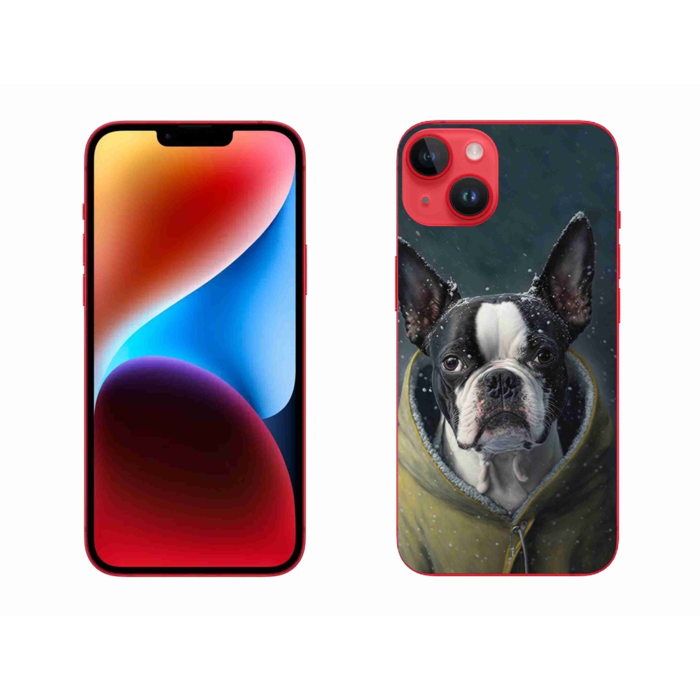 Gelový kryt mmCase na iPhone 14 Plus - buldoček