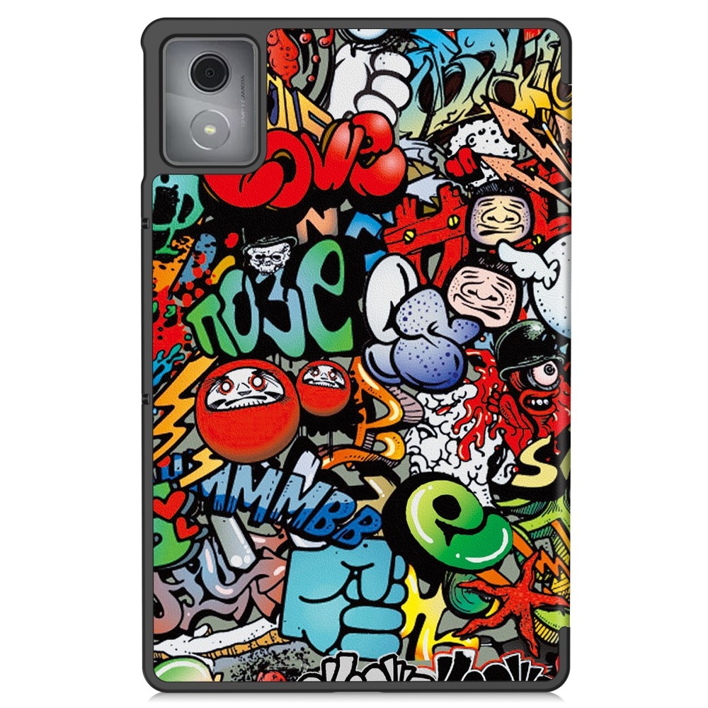 Patte chytré zavírací pouzdro na Lenovo Tab K11 Plus - graffiti