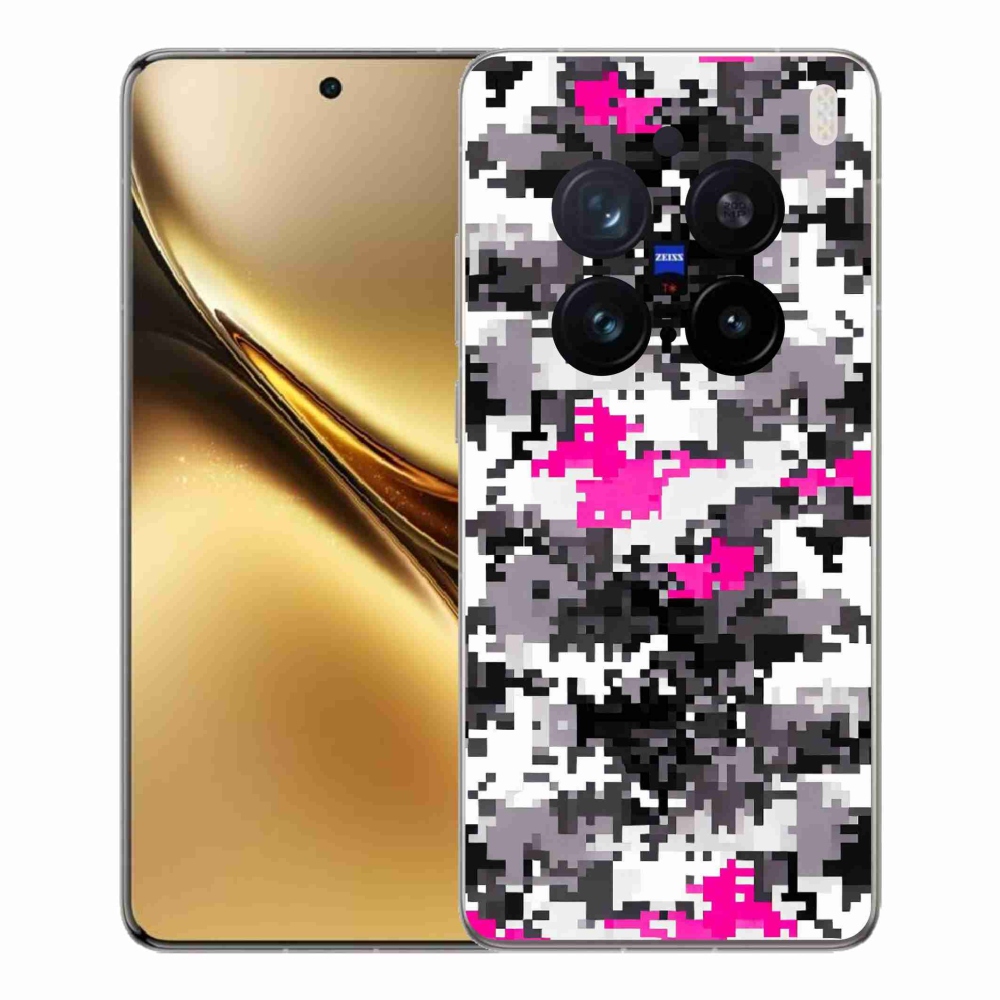 Gelový kryt mmCase na Vivo X200 Pro 5G - maskáčový vzor 4