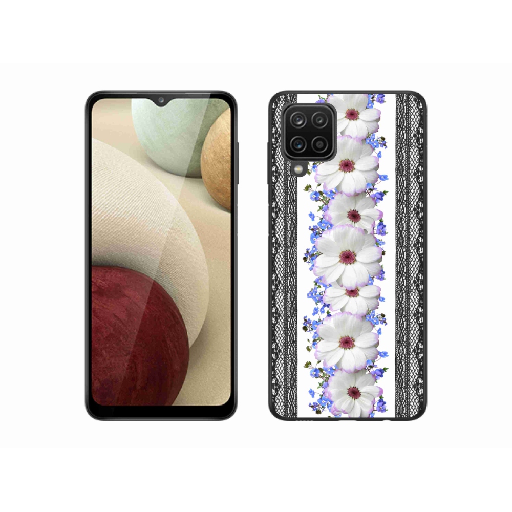 Gelový kryt mmCase na Samsung Galaxy A12 - květiny 8