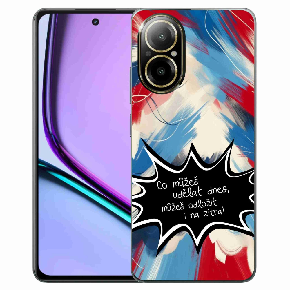 Gelový kryt mmCase na Realme C67 - vtipný text 9 černé pozadí