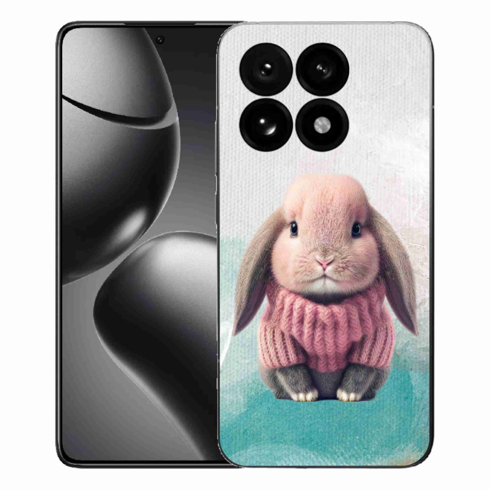 Gelový kryt mmCase na Xiaomi 15T - králíček ve svetru