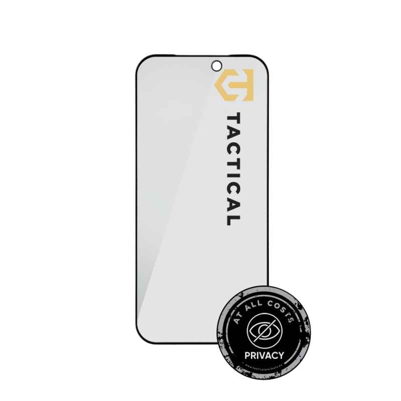 Tactical Glass Shield Privacy Stealth 5D sklo pro Apple iPhone 18 Pro Black