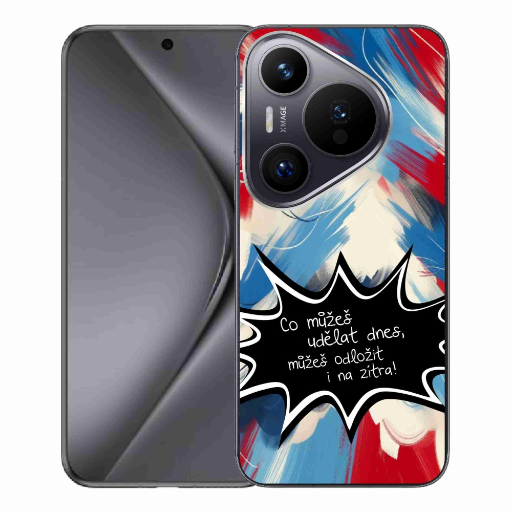 Gelový kryt mmCase na Huawei Pura 70 Pro - vtipný text 9 černé pozadí