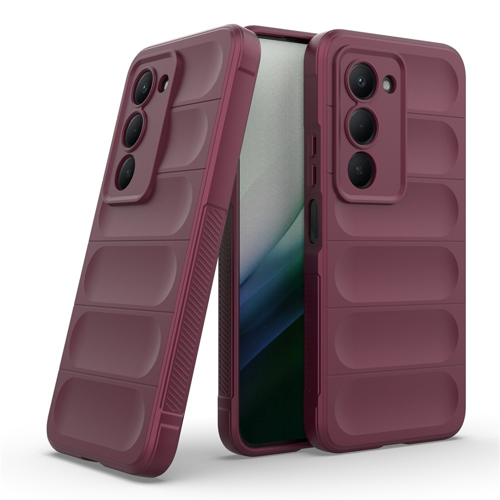 Rugg odolný gelový obal na Xiaomi Redmi 15 5G (169mm) - vínový