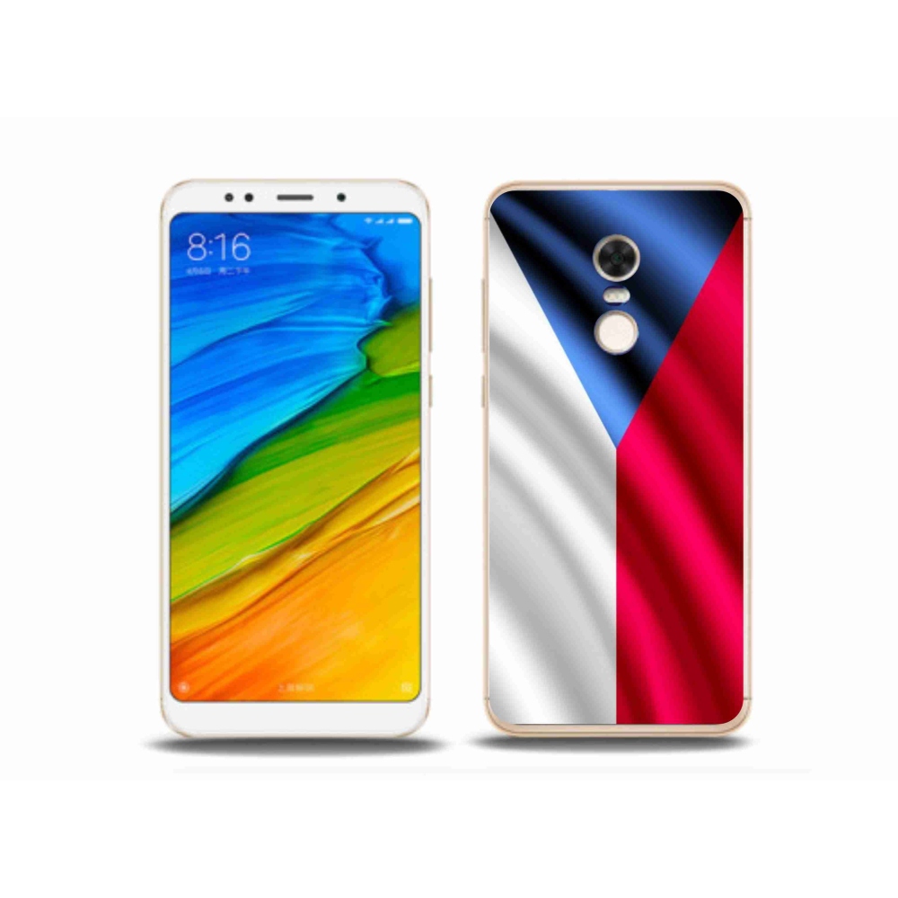 Gelový kryt mmCase na mobil Xiaomi Redmi 5 Plus - česká vlajka