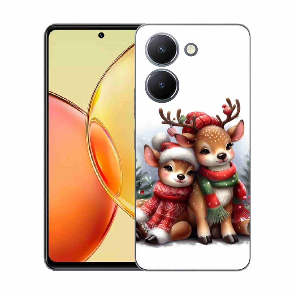 Gelový kryt mmCase na Vivo Y36 - vánoční sobi