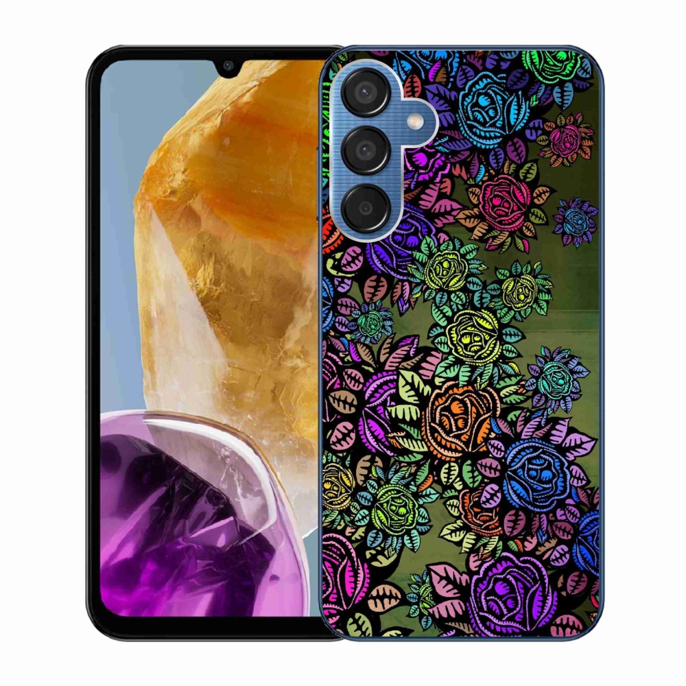 Gelový kryt mmCase na Samsung Galaxy M15 5G - květiny 6