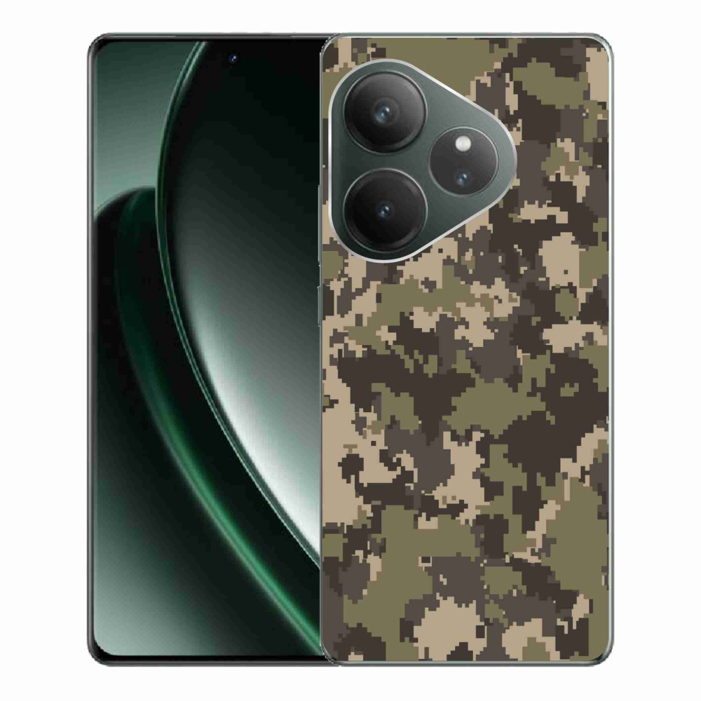 Gelový kryt mmCase na Realme GT 6 5G/GT 6T 5G - maskáčový vzor 12
