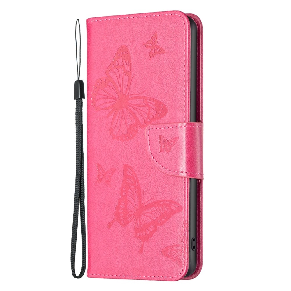 Butterfly knížkové pouzdro na iPhone 15 - rose