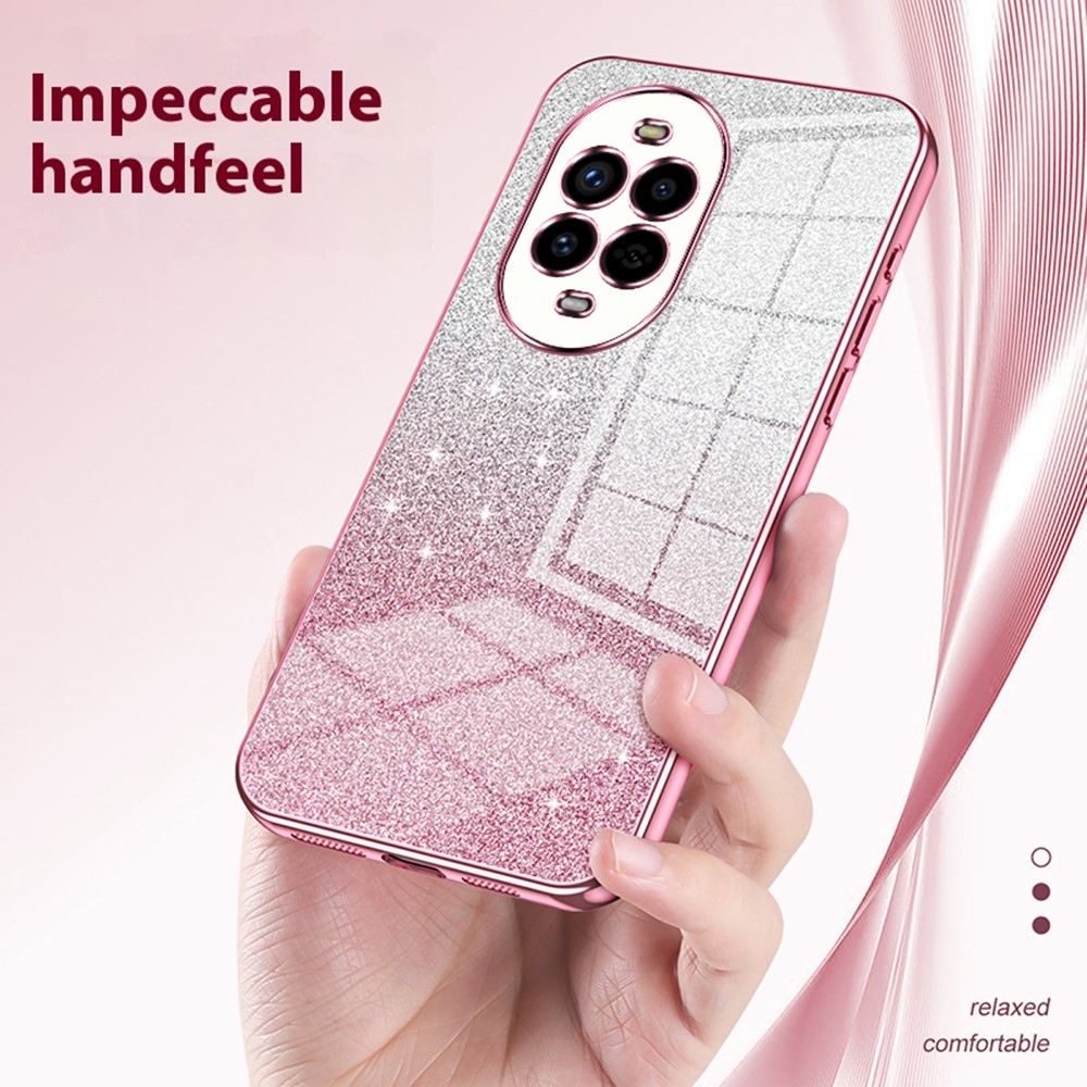 Cut gelový třpytivý obal na Huawei Nova 13 Pro 5G - růžový