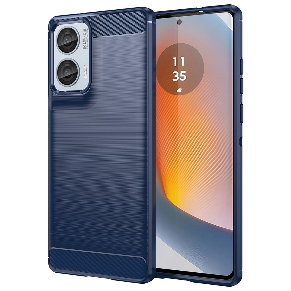 Carbon odolný gelový obal na Motorola Moto G85 5G - modrý