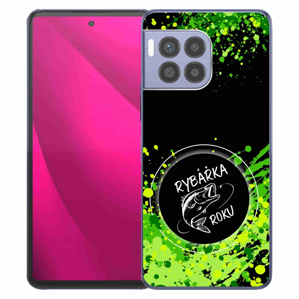 Gelový kryt mmCase na T-Mobile T Phone 2 Pro - rybářka roku černé pozadí