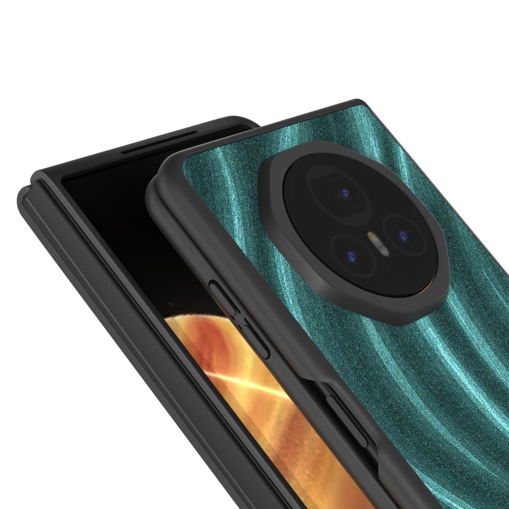 Milky Way plastový obal s umělou kůží na Honor Magic V3 - zelený