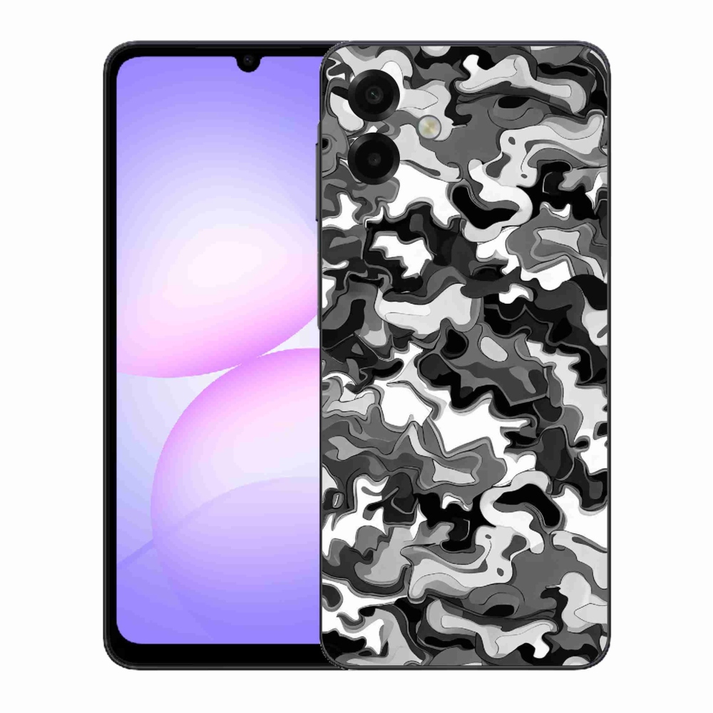 Gelový kryt mmCase na Samsung Galaxy A07 4G - maskáčový vzor 3