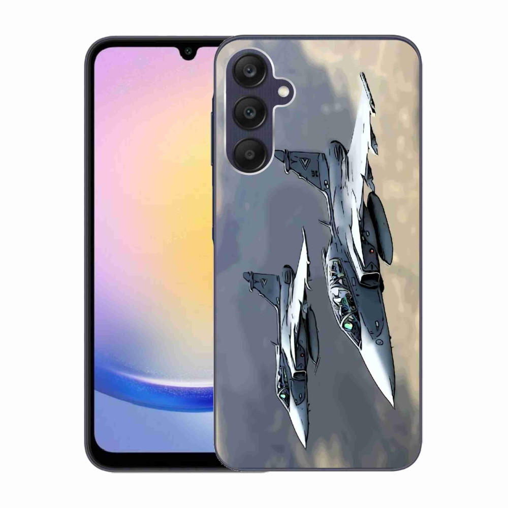 Gelový kryt mmCase na Samsung Galaxy A25 5G - stíhačky