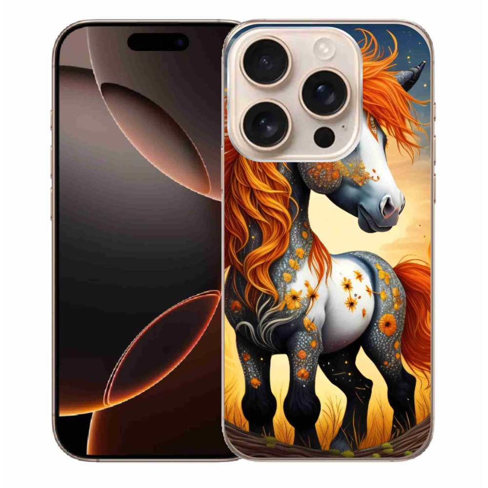 Gelový kryt mmCase na iPhone 16 Pro Max - barevný poník