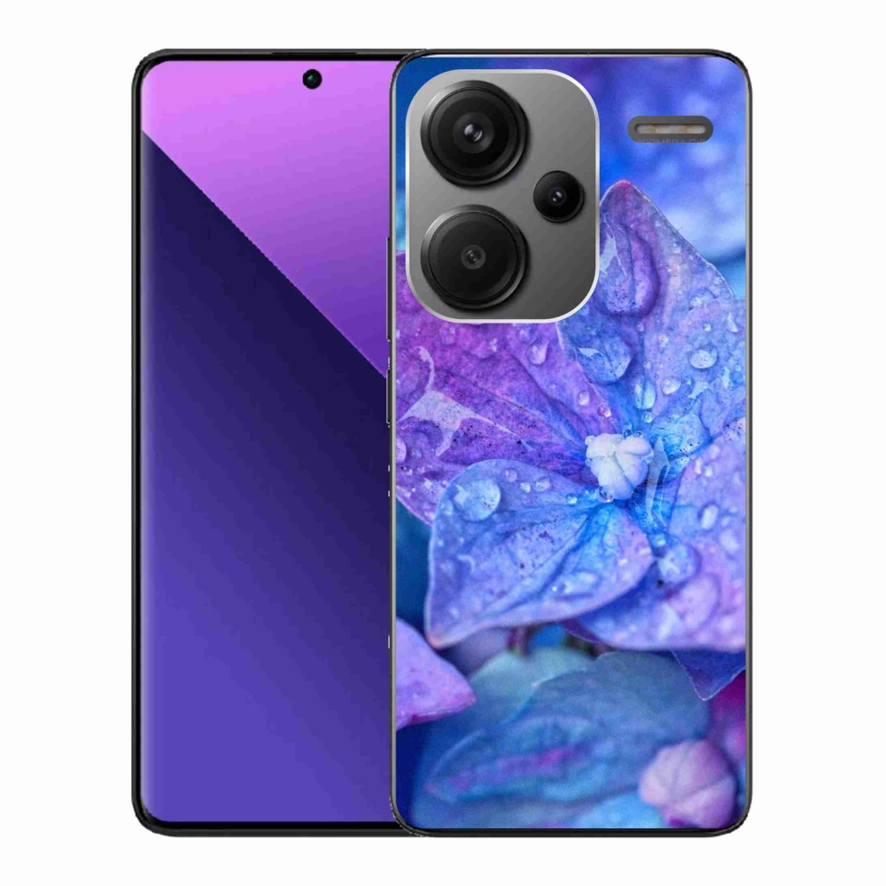 Gelový kryt mmCase na Xiaomi Redmi Note 13 Pro+ 5G - fialový květ