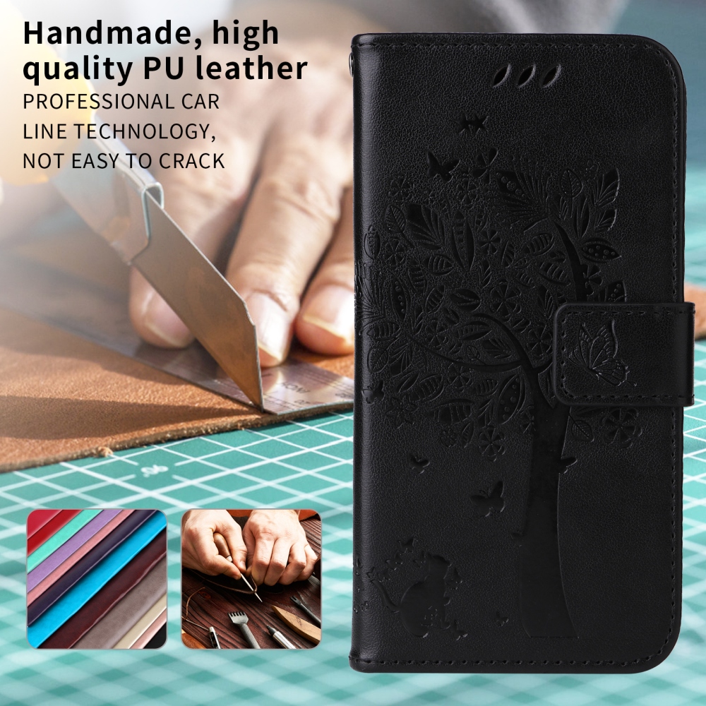 Trees knížkové pouzdro na Xiaomi Redmi 15 4G (171mm) - černé