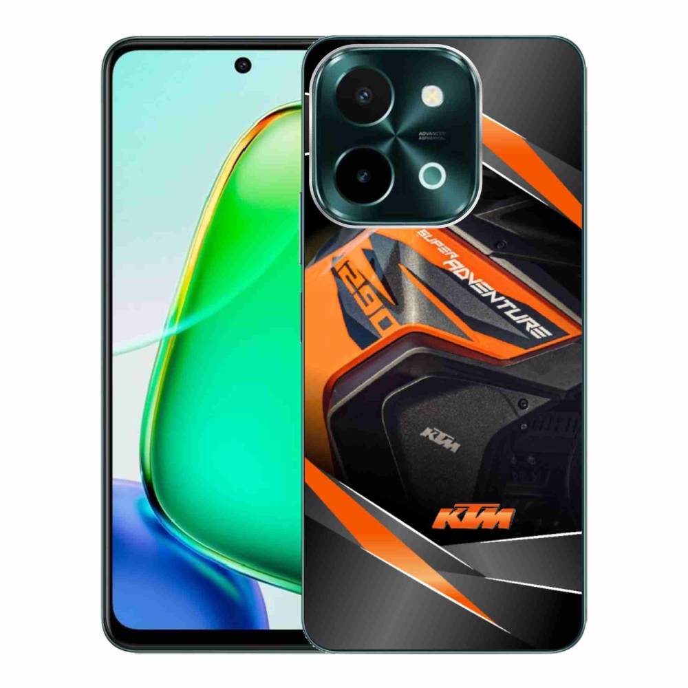 Gelový kryt mmCase na Vivo Y28 - motorka ktm