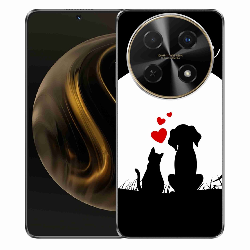 Gelový obal mmCase na Huawei Nova 12i - zvířecí láska