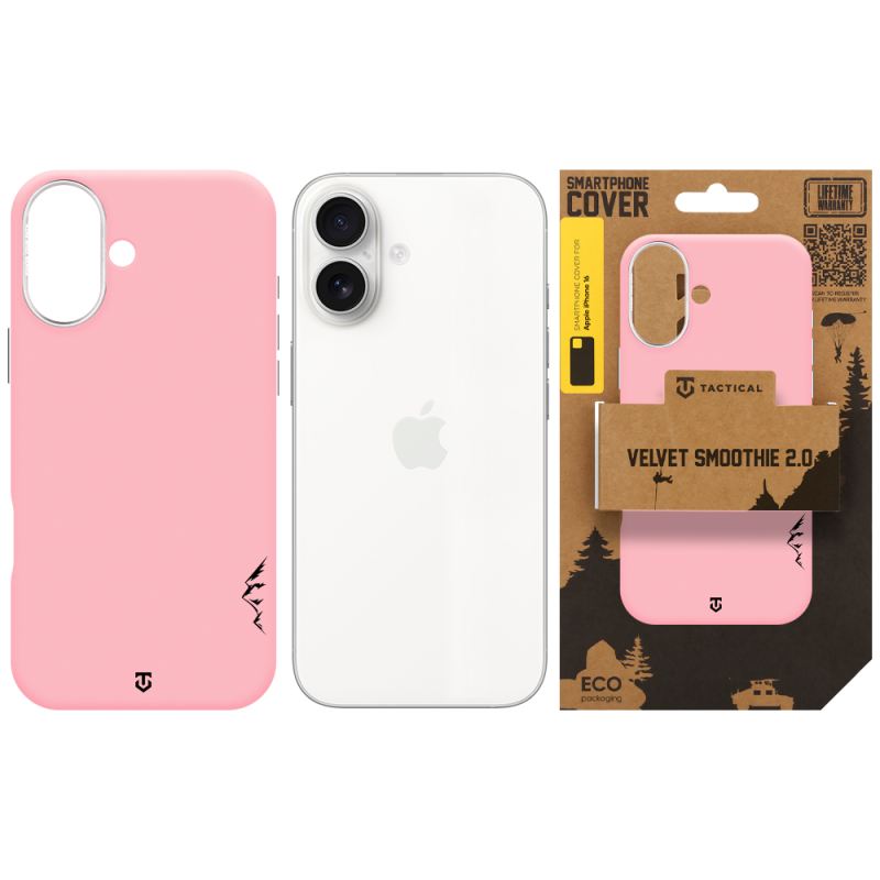 Tactical MagForce Velvet Smoothie 2.0 Kryt pro Apple iPhone 16 Pink Panther