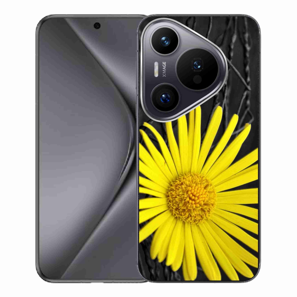 Gelový kryt mmCase na Huawei Pura 70 Pro - žlutá květina