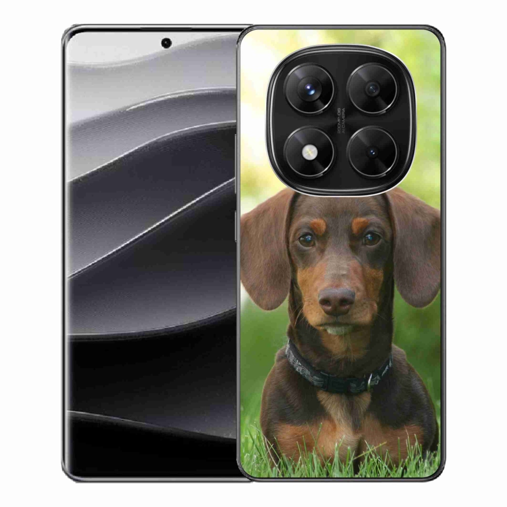 Gelový kryt mmCase na Xiaomi Redmi Note 14 Pro 5G/Poco X7 5G - hnědý jezevčík