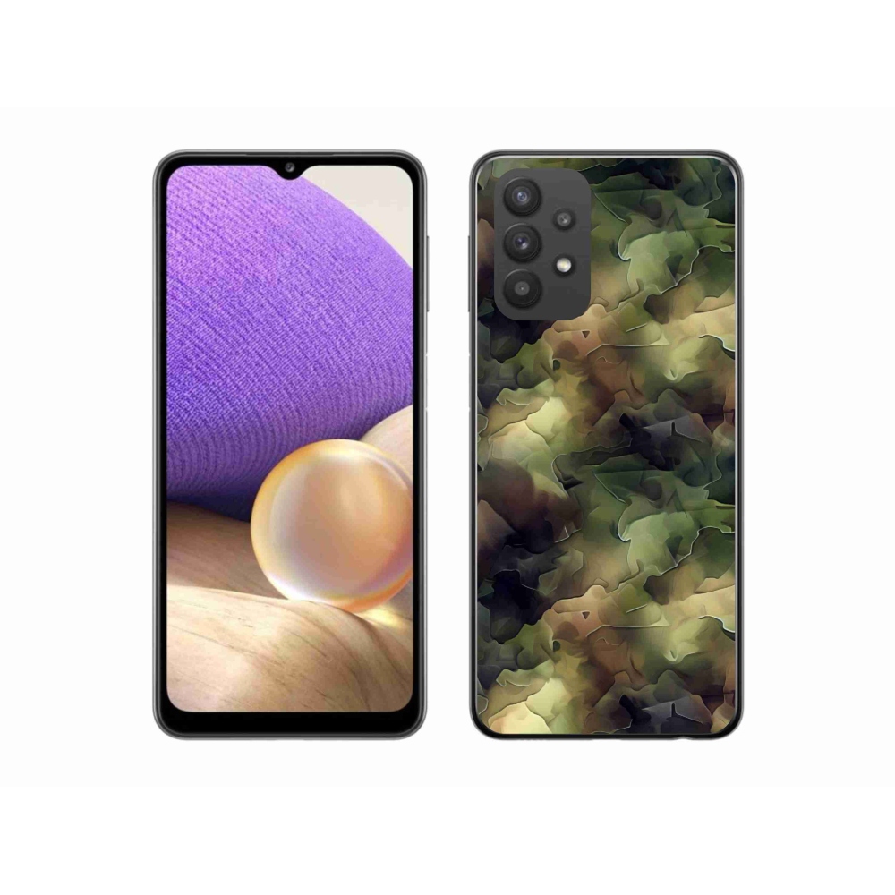 Gelový kryt mmCase na Samsung Galaxy A32 5G - maskáčový vzor 10
