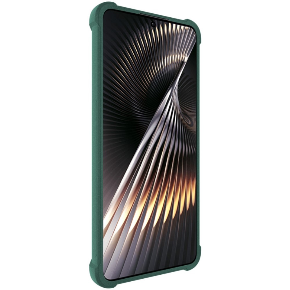 IMK matný gelový obal s vyztuženými rohy na Xiaomi Poco F6 - zelený